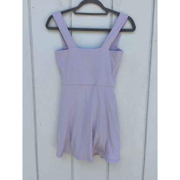Pink Victoria Secret Mini Dress, Built in Shorts, Ribbed Purple, Sz S - Picture 4 of 6